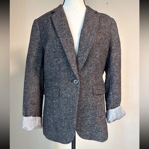 H&M Gray Tweed Blazer – Women’s US 10 / EUR 40